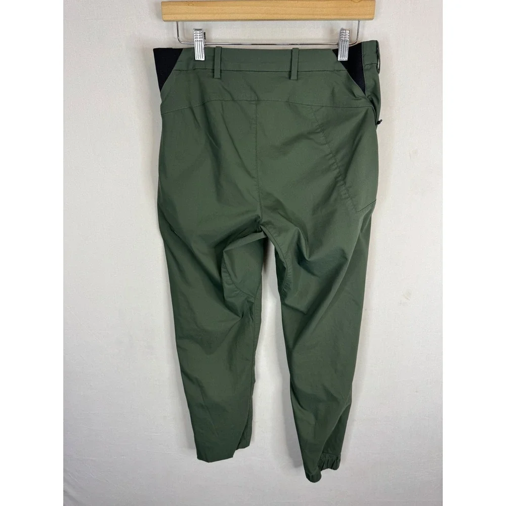 Kit and Ace Mens Navigator Stretch Trousers Olive Green Tapered Pants Size 30X29